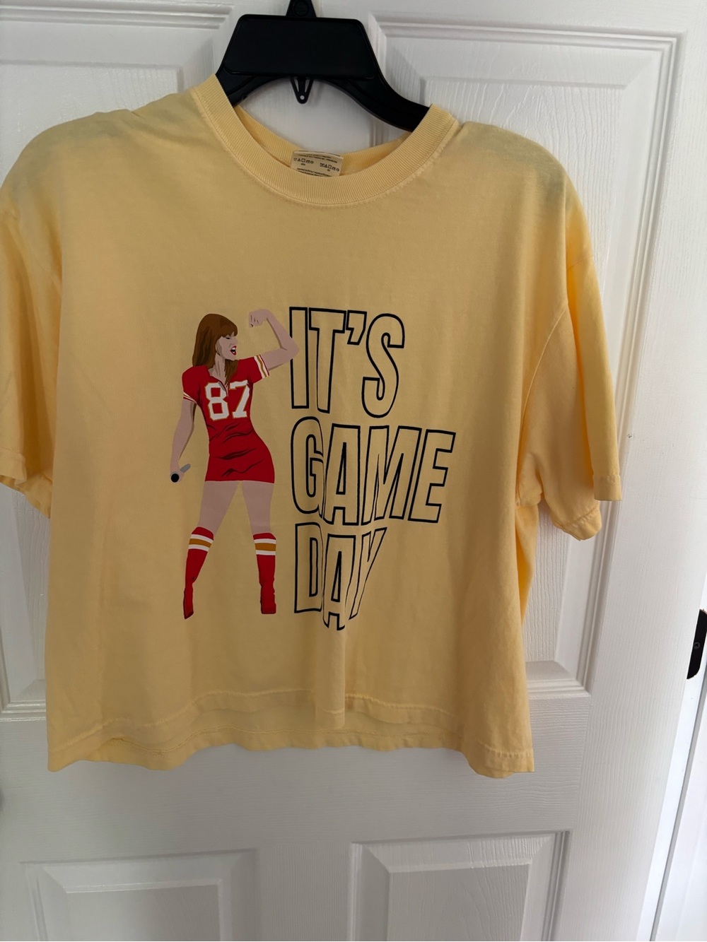 Comfort Colors Yellow Graphic 'It's Game Day' Tee (never worn)